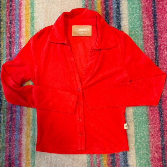 NWOT Araminta James BAILEY LONG SLEEVE CORAL - Picture 6 of 9